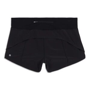 Lululemon Speed Up Mid-Rise Lined Short 4" Black Size 4